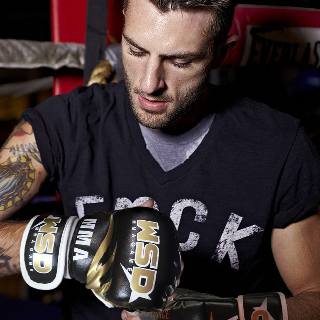 Half Finger MMA Gloves
