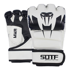 SOTF white MMA Venomous Snake Multicolor Boxing Gloves
