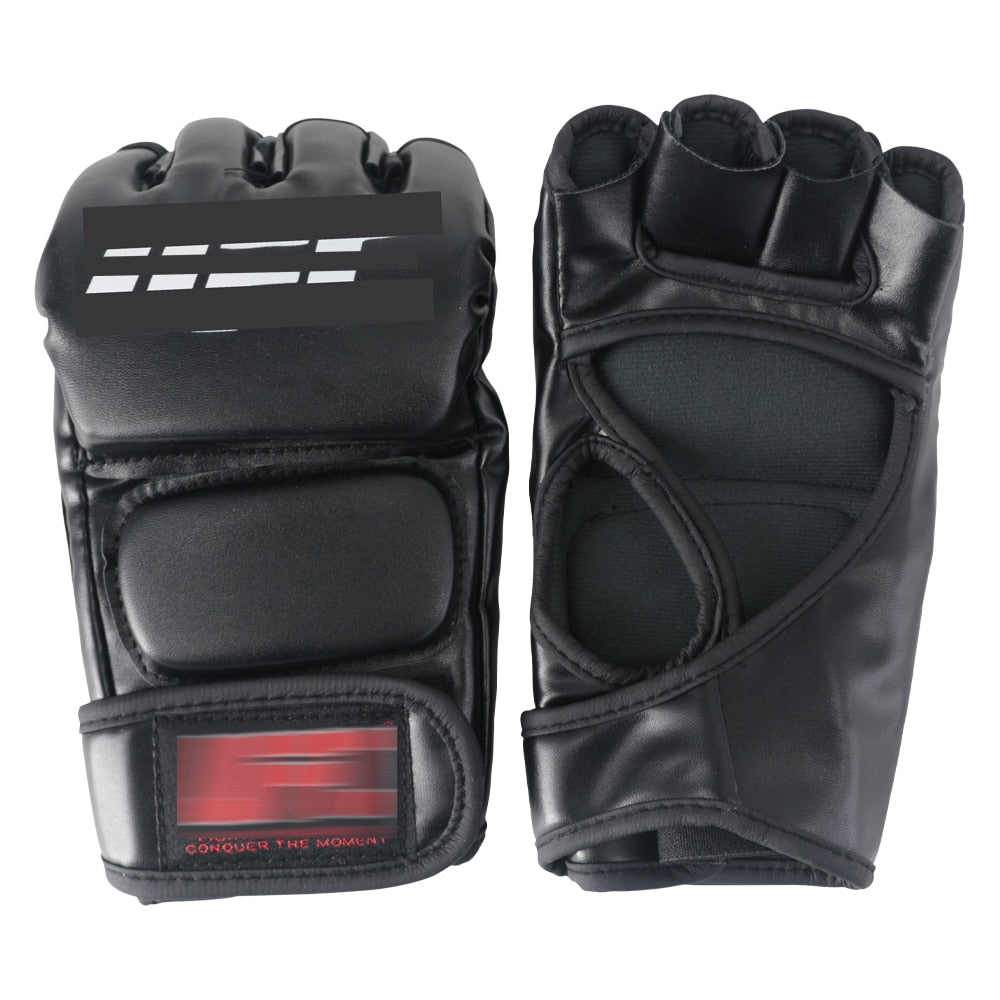 MMA Black Half Finger Breathable Training