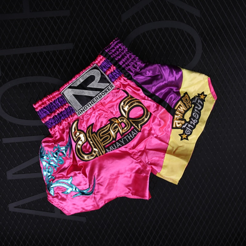 Satin Muay Thai Kick Boxing Shorts