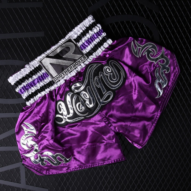 Satin Muay Thai Kick Boxing Shorts