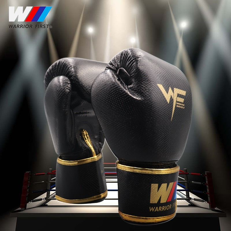 WF 6 8 10 12 14oz PU Leather Boxing Gloves
