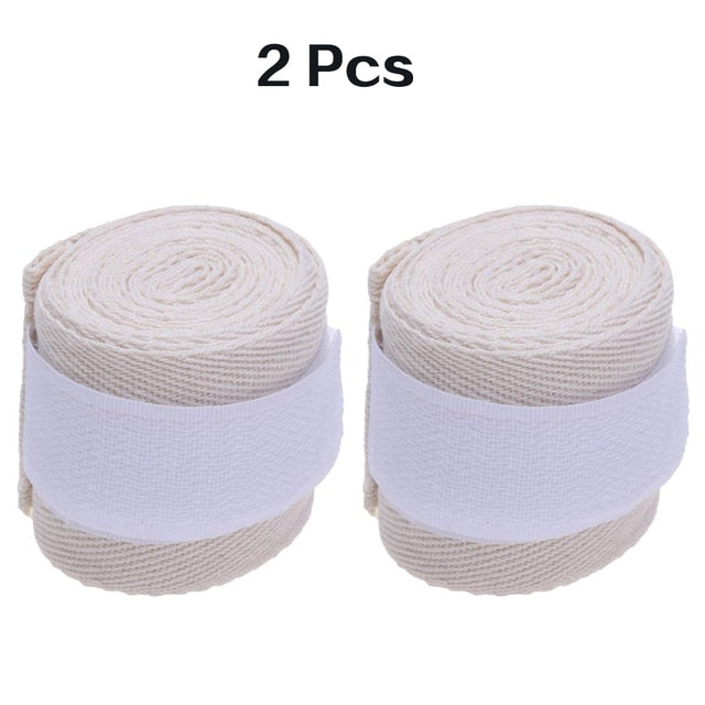 2 Rolls 2.5/3M Cotton Boxing Bandage Sports Strap