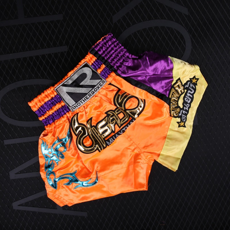 Satin Muay Thai Kick Boxing Shorts